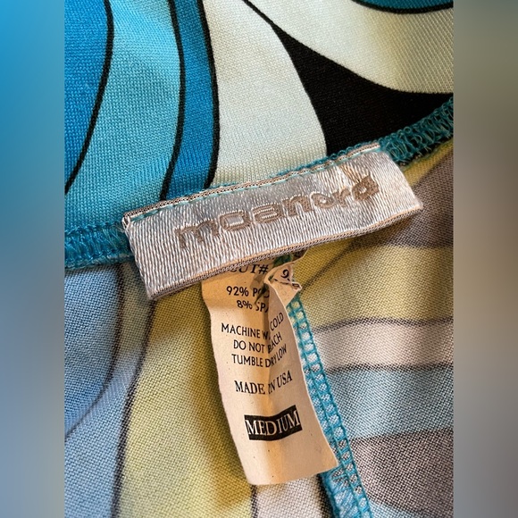 Vintage 90s Moanora Pucci-esque DeeLite DeeGroovy print wrap dress - Picture 8 of 10